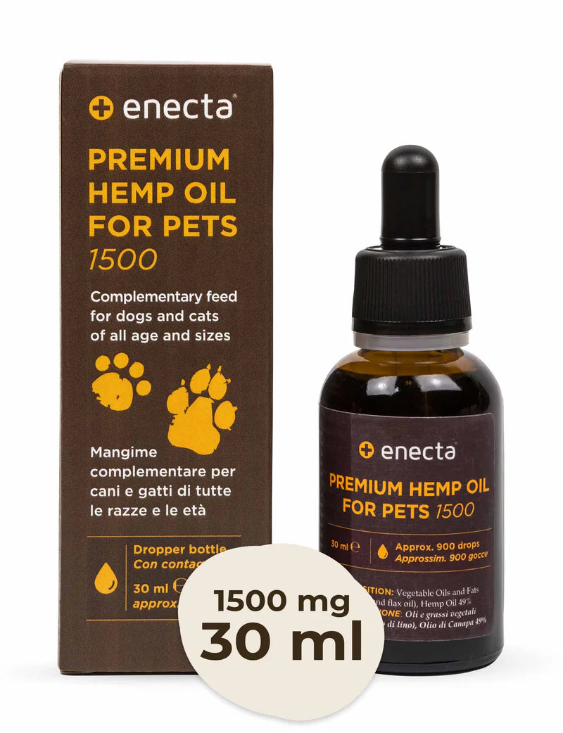 Enecta - Pet Premium Hemp Oil 500mg - 1500mg